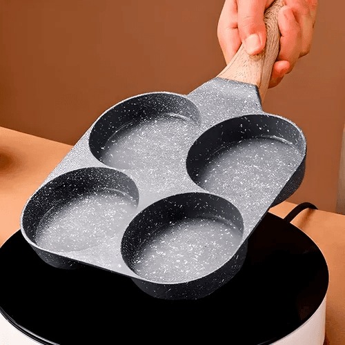 Panela Antiaderente 4 Em 1 Para Panquecas Ovos E Hambúrguer