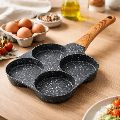 Panela Antiaderente 4 Em 1 Para Panquecas Ovos E Hambúrguer